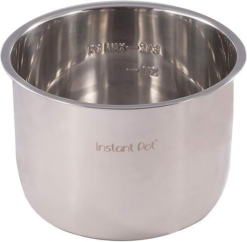 Miniatura 4 de Instant Pot IP-- Olla interior de acero inoxidable de 8 cuartos de galón de acero inoxidable auténtico, 8 cuartos de galón y anillos de sellado,