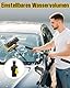 mtbtour Autowaschbürste, 65 165 cm Autowaschbürste mit Stiel mit Austauschbarem Moppkopf, Aufbewahrungstasche, Waschbürste Auto für Wohnwagen Autos Wohnmobile Lkws Fenster