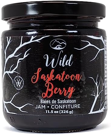 West Coast Wild Foods | Wild Saskatoon Berry Jam | 11.5 oz | Local Wild Food
