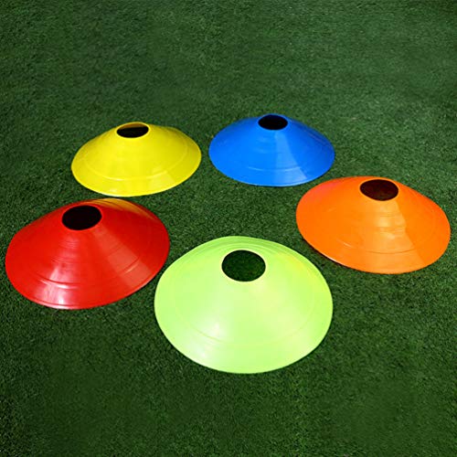 Conjunto de 51 peças de cones de disco BesPORTBLE, cones de futebol com suporte de cones de estrada,