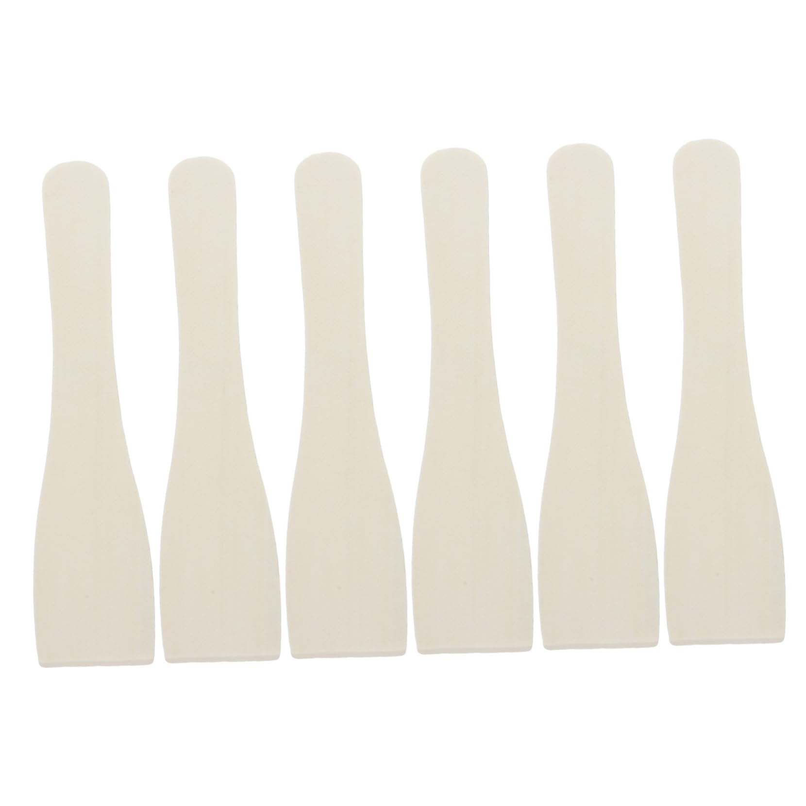 GRIRIW Long Wooden Spatula for Egg Flipper Bbq Grilling 6-piece Set for Outdoor Cooking Camping