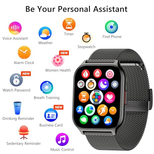 Zoskvee P95 Smart Watch For Women Men(Dial/Answer Calls), 2.0 Inch Fitness Tracker Watch With Heart Rate/Blood Pressure/Blood Oxygen Monitor thumb #6
