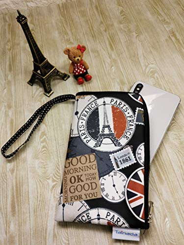 Image of Taianda Women Phone Wristlet Wallet Pouch, Dual Slots (European Theme)