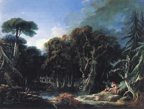 La forêt de François Boucher moderne : sublimez votre salon avec un poster graffiti 60x90