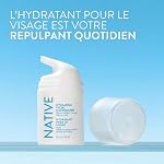 Native Hydrating Facial Moisturizer for dry skin, Silicone Free, Fragrance Free, with Vitamin B3 and Shea Butter, Dermatologist Tested, 50 mL