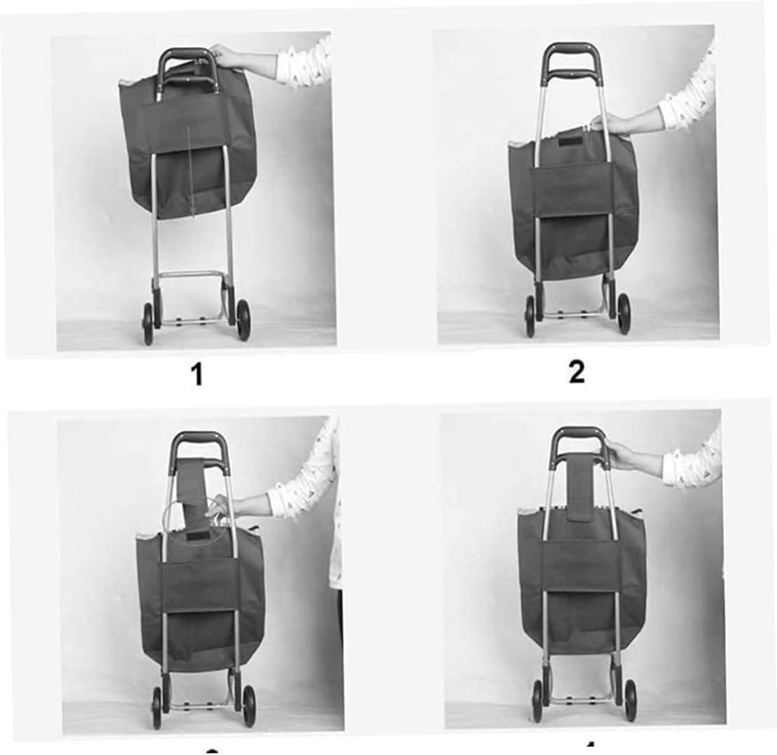 Shopping Hand Cart Replacement Bag Folding Waterproof Oxford Cloth Storage Bag Trolley Bags, Trolley Bags for Shopping Cart Shopping Trolley Bags Shopping Hand Cart Replacement Bag Foldable Trolley
