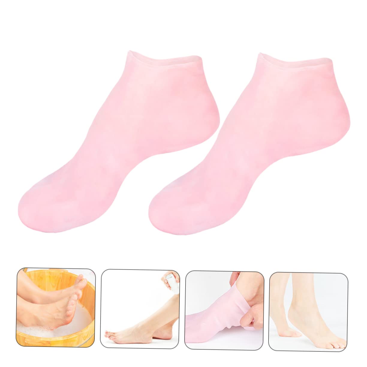 FRCOLOR Foot Moisturizer Socks Rejuvenate Socks Padding Skin Protect Soles 41-43