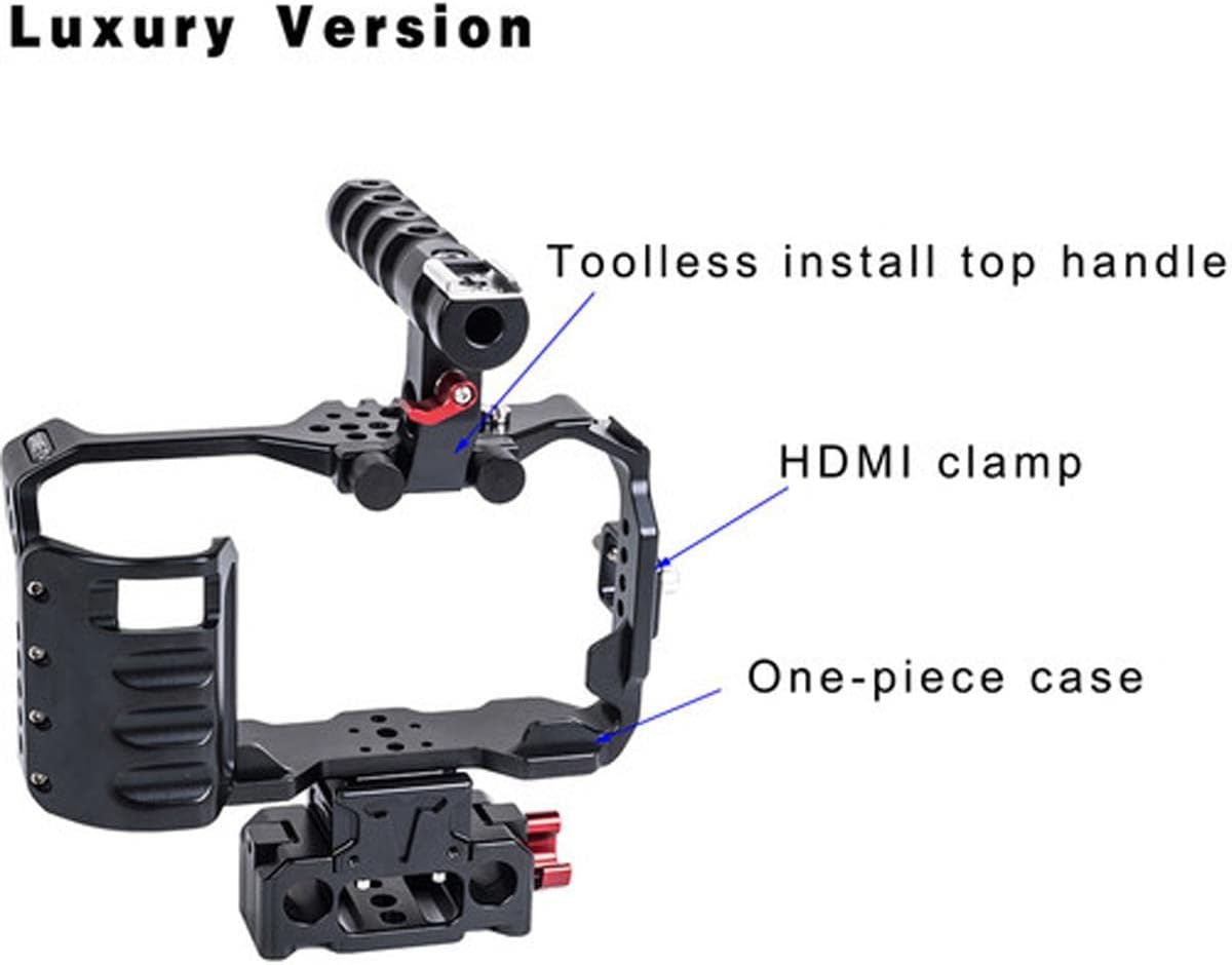 Came-TV BMPCC 4K Plus Shoulder Rig Mattebox A/B Follow Focus 15mm Rod for BlackMagic Pocket Cinema Camera