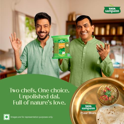 Image of Tata Sampann Unpolished Green Moong Dal (Whole), 500gm (Pack of 3)