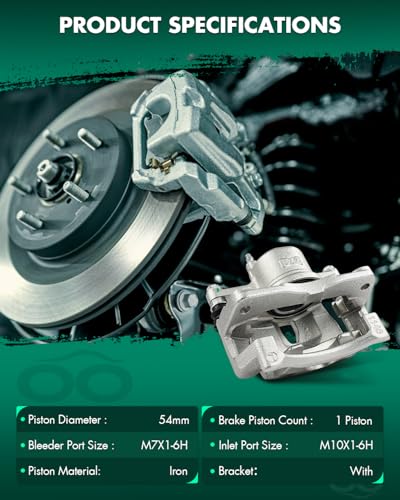 Image of SCITOO - Front Left Disc Brake Caliper Assembly with Bracket For Toyota