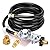 F273684 12Ft Propane Hose Compatible with Mr Heater Big Buddy Heaters with Regulator,Vent Free Propane Heater Hose w/POL Assembly to Propane Tank for Indoor Outdoor Heater Gas Grill Connectors
