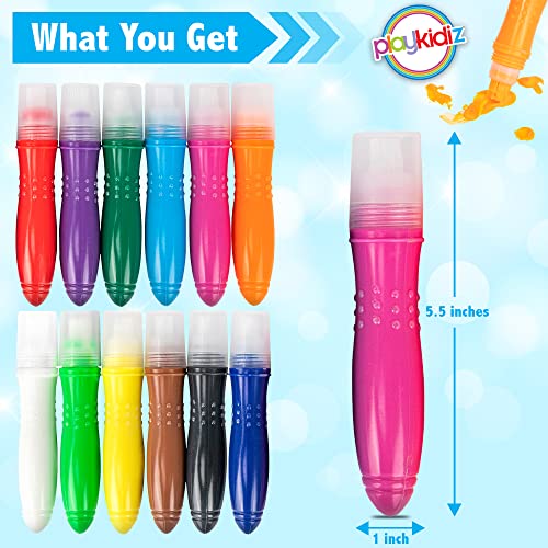 Galt Toys, Squeeze 'n Brush - 12 Classic Colours, Brush