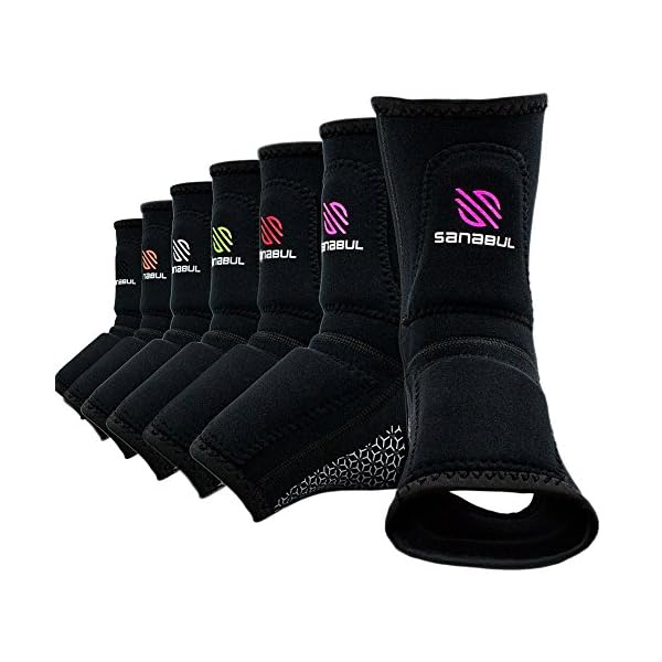 Sanabul-Essential-Striking-Gel-Ankle-Guard-for-MMA-Muay-Thai-Kick-Boxing-Pair Sanabul Essential Striking Gel Ankle Guard for MMA Kickboxing | Ankle Sleeves for Men & Women | MMA Kickboxing Muay Thai Ankle Support and Protection (Pair) (Pink, S/M)