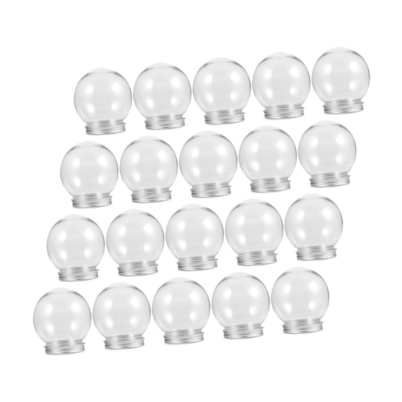 Bolas de Nieve de Plástico para crear tus propios adornos de decoración navideña