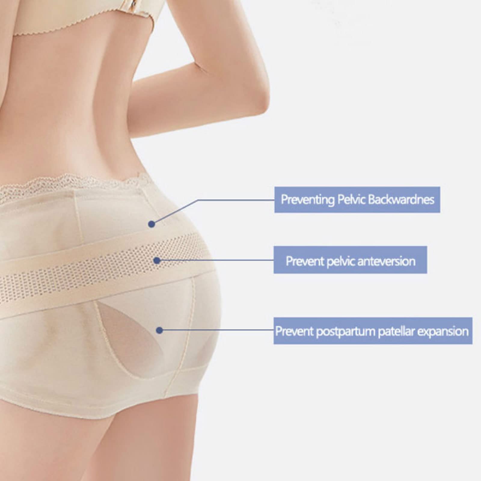 Pas do korekcji postawy miednicy pas podtrzymujący oddychający kobiety pas ciążowy pas miednicy Butt Lifter brzuch urządzenie do modelowania sylwetki pas