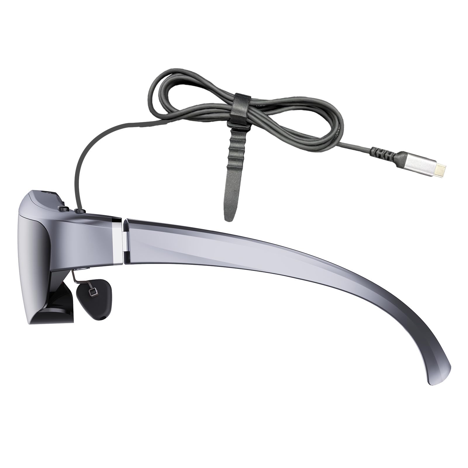 Cosiki Occhiali da Cinema Portatili con Schermo Virtuale con Regolazione della Miopia, Display, per Amanti del Cinema e Giocatori