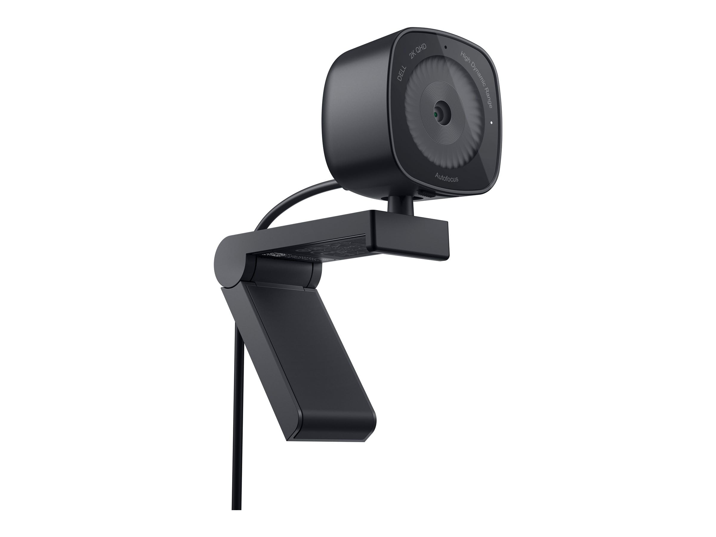 Dell WB3023 Webcam, 2K QHD, 65°/78° FOV, USB‑A, Certifiée Teams et Zoom