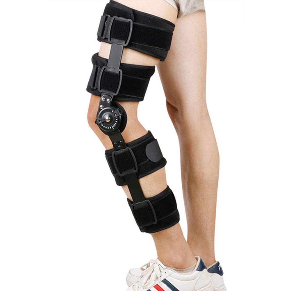 NGDFGR Hinged Knee Support Brace Dual Hinges And Adjustable Cross Straps Helps Stabilized Knee For Arthritic/Acl/Meniscus Tear/Sports Injuries/Walking Running