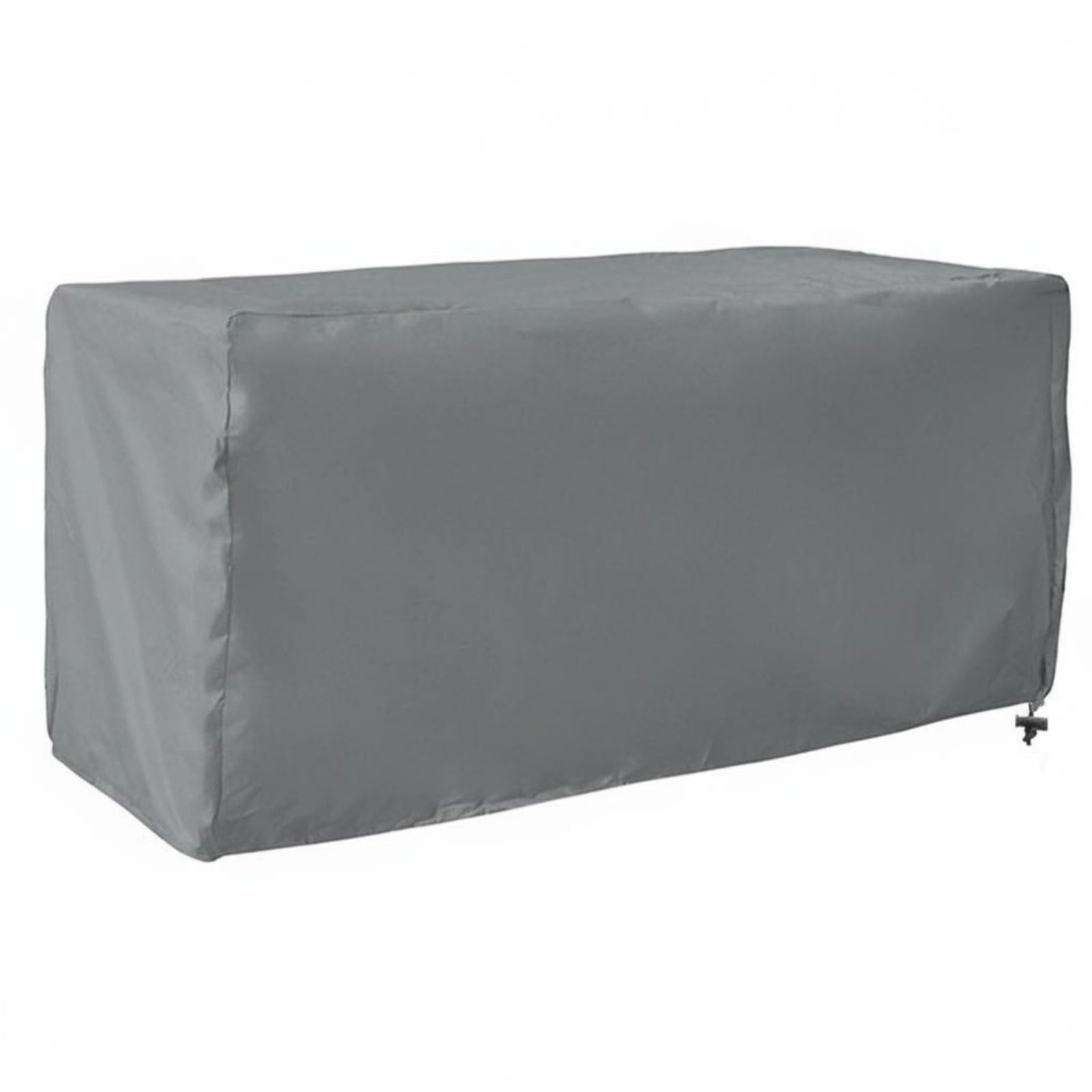Waterproof Outdoor Storage Box Cover Dustproof Deck Box Cover 210D Oxford Textile Anti for Garden, Gray, 123-62-55cm-image-2