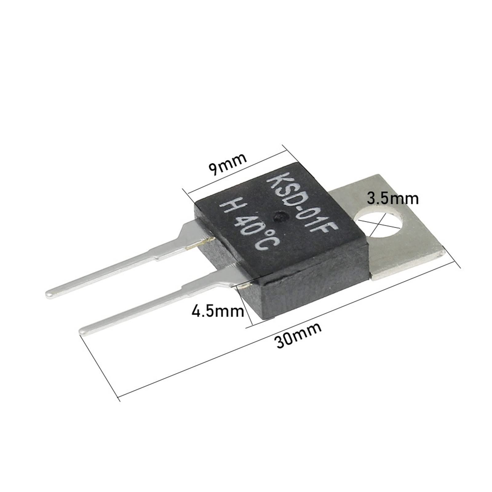 100 Pz 70 80 90 100 DegC NC Normalmente Chiuso No Normalmente Aperto 1.5A Interruttore Termico Sensore di Temperatura Termostato KSD-01F JUC-31F(60 Degree)