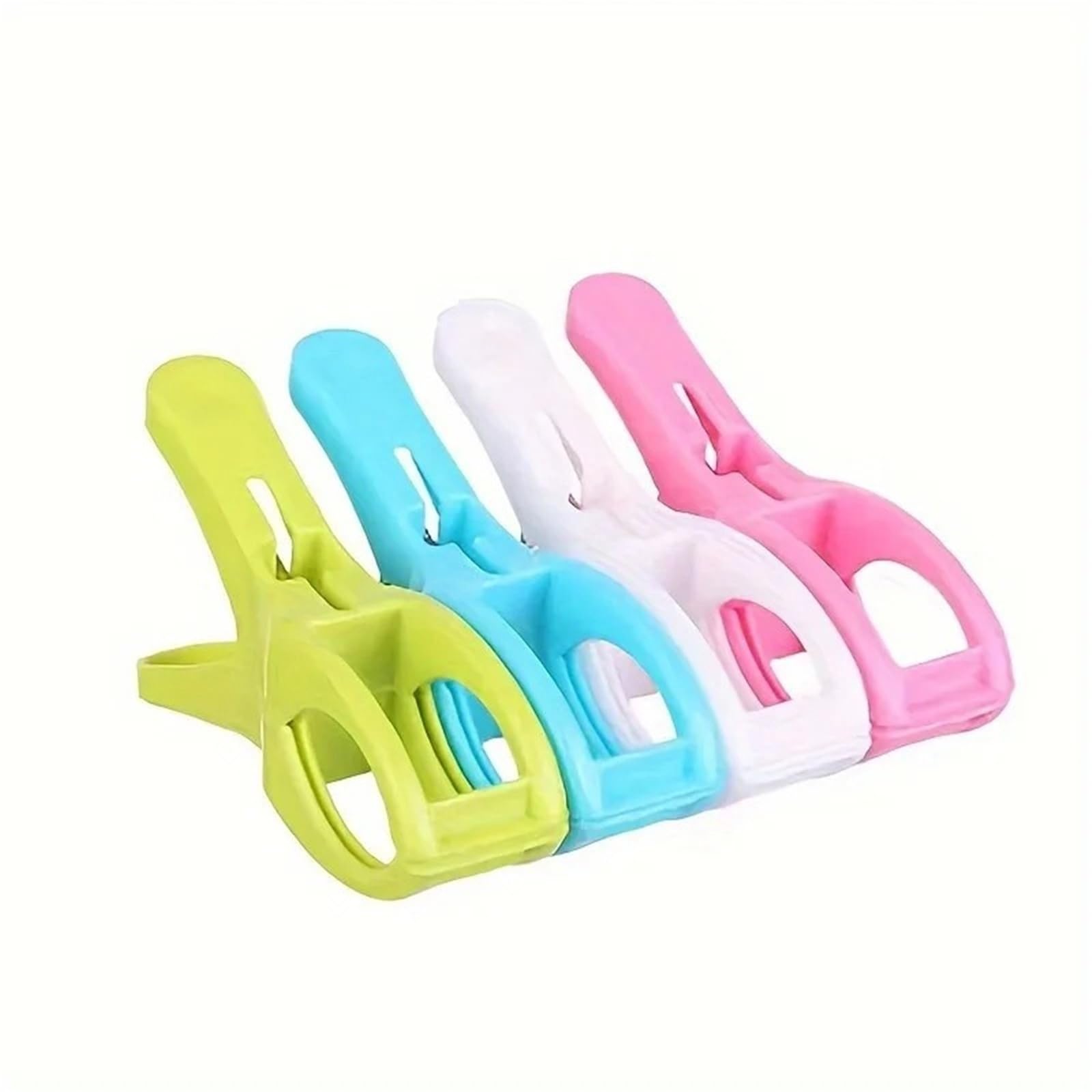 Plastic Clothes Pegs 5Pcs Large Plastic Clothespins | Windproof Laundry Hanging Clips For Towels, Linens, And Quilts