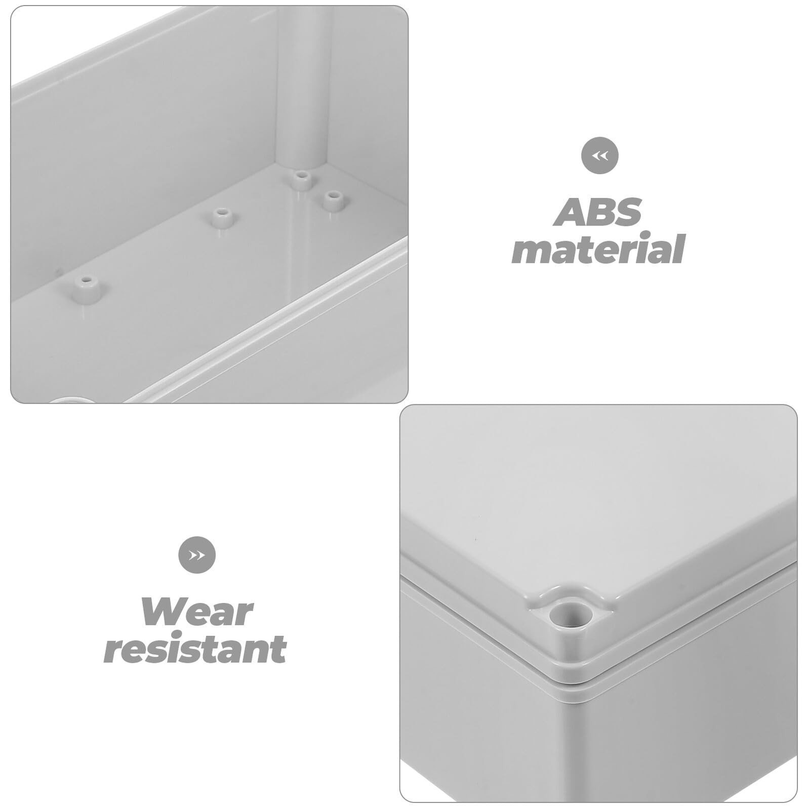 Baluue Scatola di Giunzione Elettrica Certificazione IP68 Bianco e in ABS Antipolvere Adatta per Uso Interno ed Esterno
