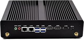 Mini PC Fanless Core i5 Mini Desktop PC Windows 11 32GB RAM DDR4 Linux 512GB SSD 2TB HDD Gigabit Ethernet Business Fanless Mini PC Support TPM2.0 AUTO POWER ON Wake On LAN Watch Dog Timer