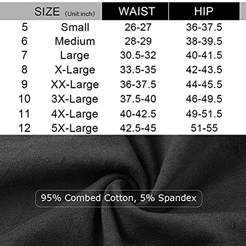 Image of Womens Underwear,Cotton Mid Waist No Muffin Top Full Coverage Brief Ladies Panties Lingerie Undergarments for Women Multipack