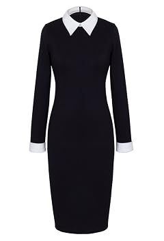 HOMEYEE Womens Celebrity Turn Down Collar Business Bodycon Dresses