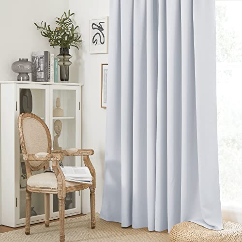 RYB HOME Extra Long Curtains 108 inches Length, Blackout Curtains for Living Room Ceiling to Floor Privacy Dividers Picture Window Drapes for Dining Room, W52 x L108 inches, 2 Pieces