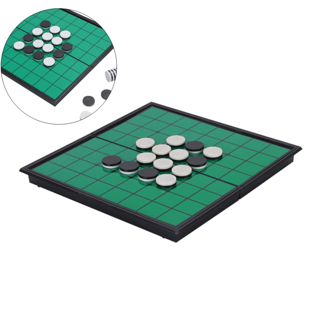 Othello Juego de mesa plegable portátil Othello Reversi Othello Juego de mesa de estrategia Green Othello Game Folding Reversi Othello Board Reversi Othello Juego de mesa de estrategia Portable Revers