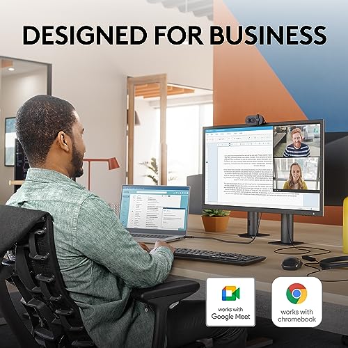 Image of Logitech Brio 105 Full HD 1080p Business Webcam with Auto-Light Balance, USB-A, Privacy Shutter, Easy Set-Up, Compatible with Windows, macOS, ChromeOS