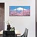 Canvas Print Wall Art Picture Peak Of Mount Fuji Cherry Blossom Sakura View Lake Kawaguchiko Japan In Spring 3 Pieces Paintings Modern Giclee Framed Artwork Japanese Landscape Pictures Photo Prints