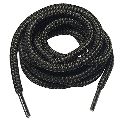 Image of 3 Pairs Heavy Duty Round Boot Laces Shoelaces for Hiking Walking Construction Safety Work Boots Shoes
