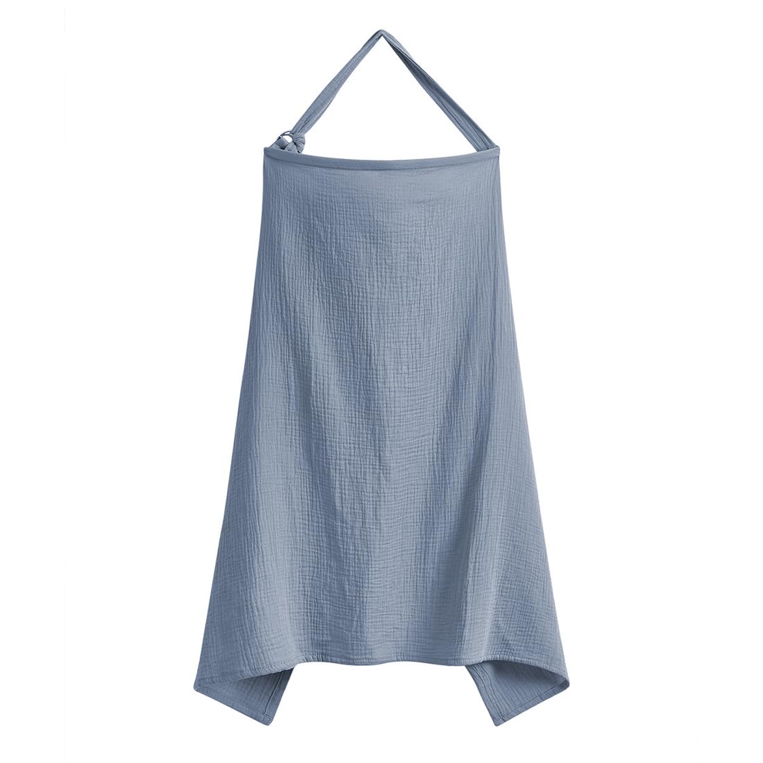 1 Artículo 75 * 95CM Funda de Muselina para Bebé Funda de Lactancia Transpirable con Círculo Rígido para Delantal de Lactancia de Madre Azul