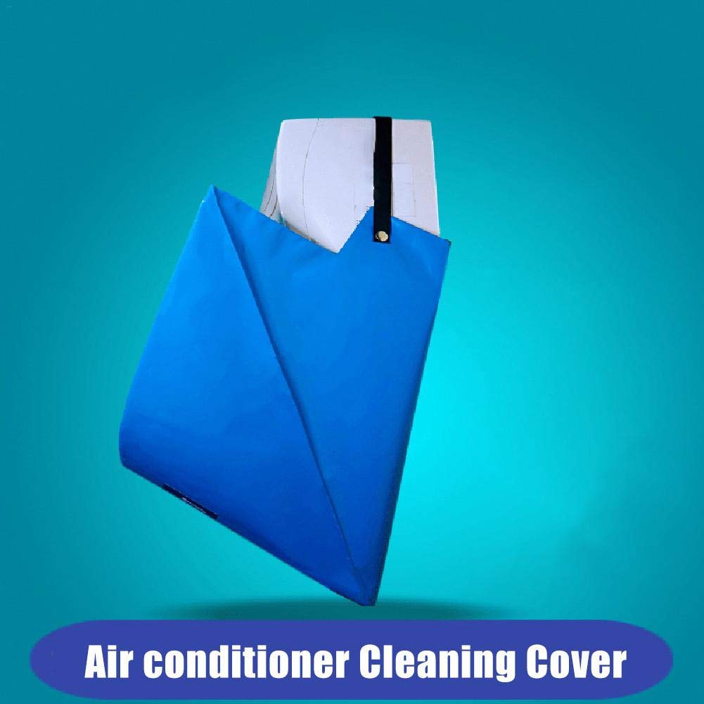 Kit de couverture de nettoyage de climatiseur, sac étanche de nettoyage de la poussière avec drain et plaques de support sur deux côtés, pour climatiseur mural