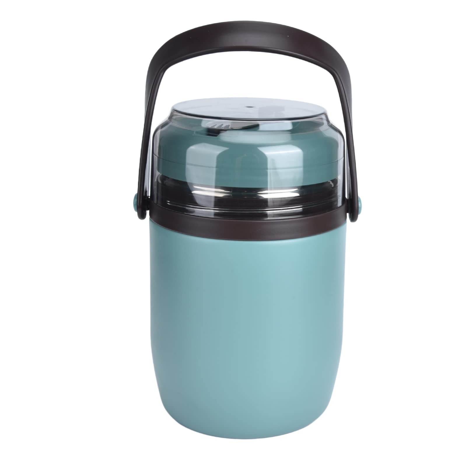 Contenedor de alimentos con aislamiento de acero inoxidable 304, lonchera, termo para comida caliente, lonchera térmica apilable multicapa a prueba de fugas de 2 litros (verde menta)