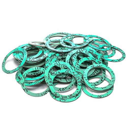 Joint plat en fibre 2 1/2 pouces 65x76 mm lot de 100 pour chauffage et sanitaire