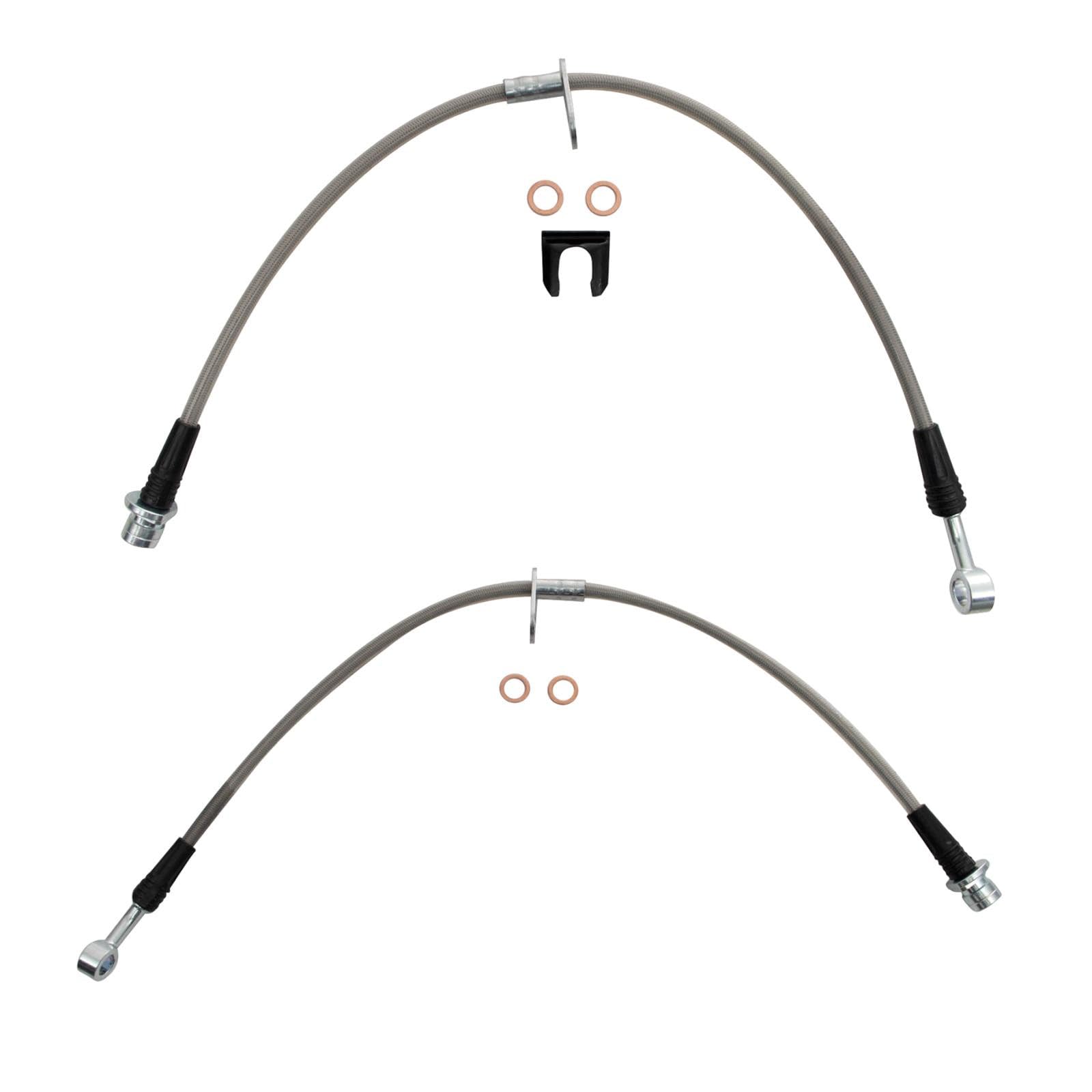 TRQ Front Performance Brake Hose Set