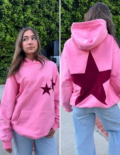 Aelfric Eden Star Hoodies Y2k Oversized Graphic Hoodies Aesthetic 90s Crewneck Sweatshirt Long Sleeve Pullover Tops4