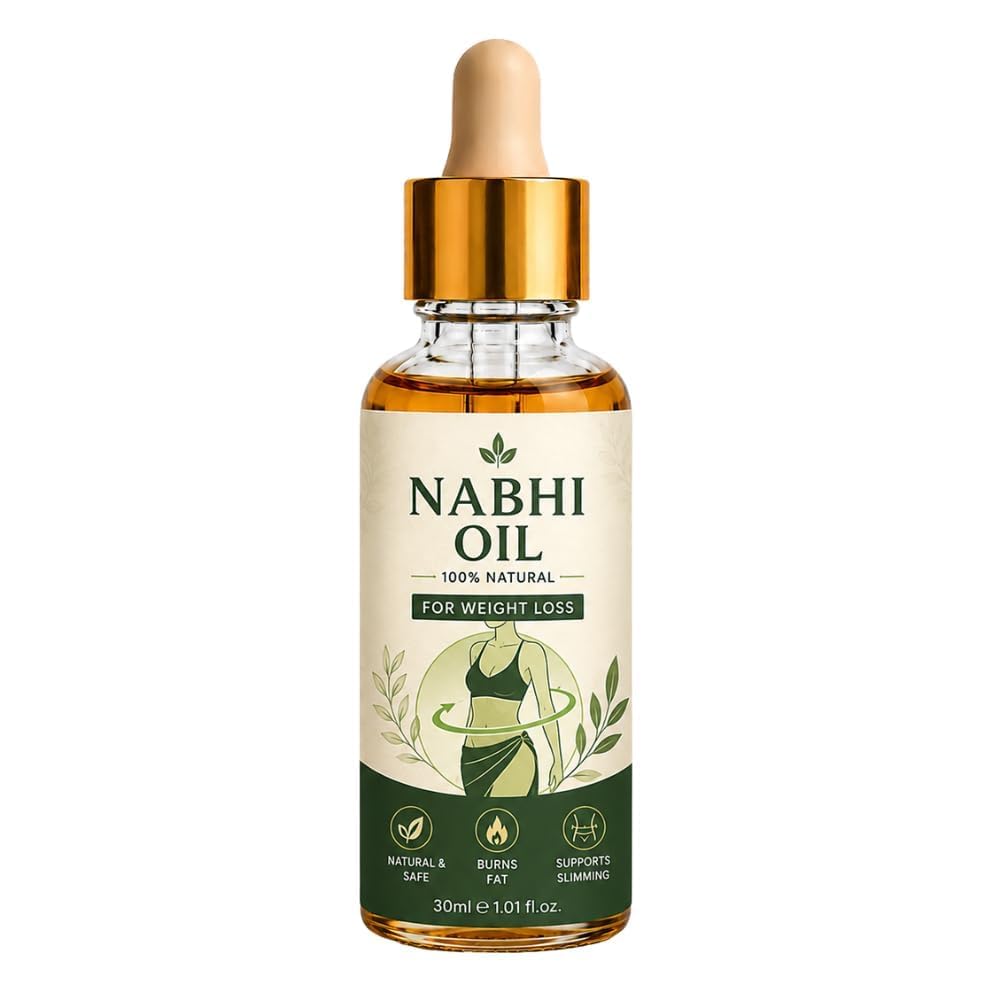 Nabhi oil for weight loss | Ayurvedic Belly Button Oil for Fat Burn, Waist Slimming, Metabolism Booster & Body Detox | Navel Oil for Overnight Treatment | 30ml (FOR WEIGHT LOSS)-picture-32