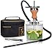 Premium portable Cachimba Shisha YODA — Shisha Pequeña y Ligera de Acero Inoxidable – Juego Completo de Cachimba Shisha con Bolsa y Accesorios, deal para viaje.
