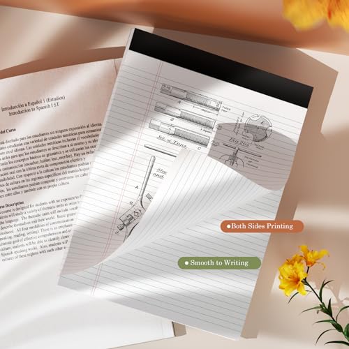 Legal Pads 8.5 x 11 Note Pads, 2 Pack Notepad 8-1/2 x 11 Legal Pad, 30 Sheets/Pad, Legal Pads 8.5 x 11 College Ruled Thick Writing Paper Lined Tablets Paper Pads Notepads for Work  image 1