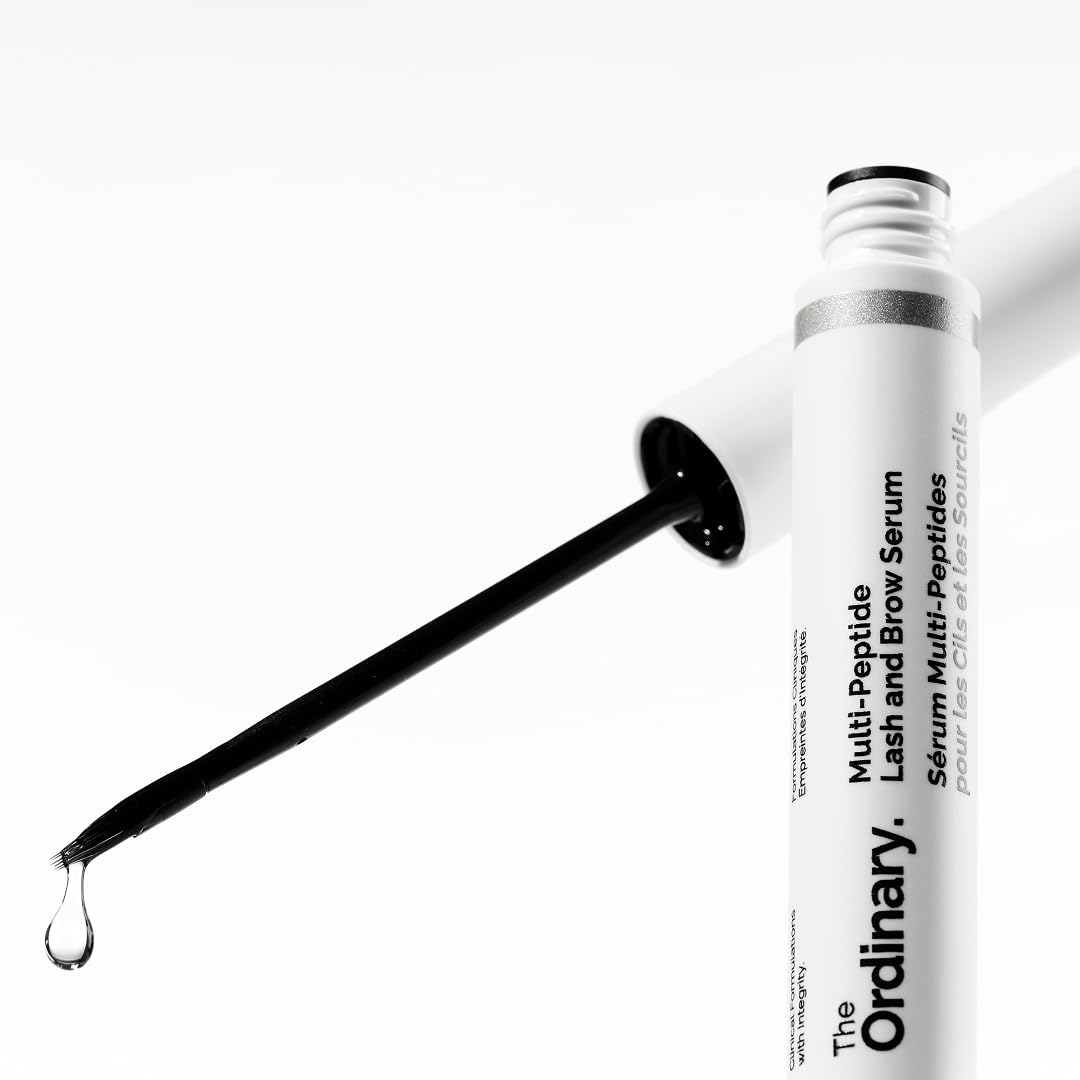 The Ordinary Multi-Peptide Lash and Brow Serum, Siero occhi, Formula a base di peptidi per ciglia e sopracciglia più folte e voluminose, 5ml
