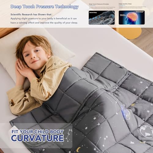 Topcee Weighted Blanket (3 lbs, 36" x 48") Cooling Throw Heavy Blanket for Sleeping Apply to 20-40 lbs, Soft Thick Breathable Blanket with Glass Bead, Easy Care
