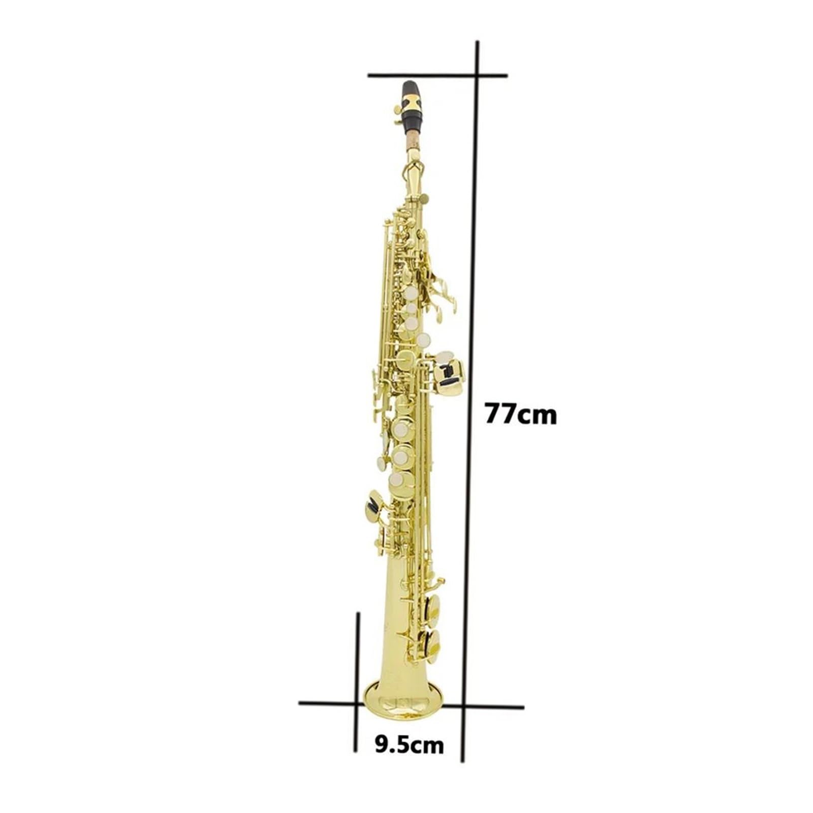 Profesjonalny saksofon sopranowy instrument dęty blaszany Bb