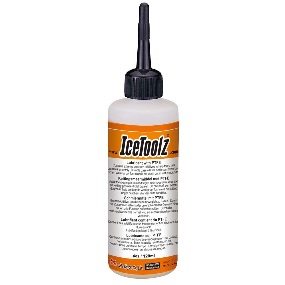 IceToolz PTFE Chain Lubricant – Teflon-Based Bicycle Lubricant, 120ml