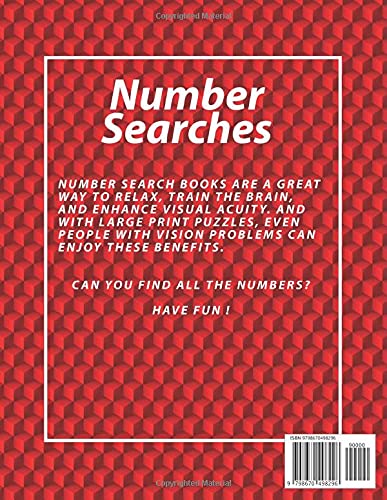 Miniatura 2 de Jumbo Number Searches Large Print Book Vol 1 Puzzle Book With 4000 Hidden Number Can You Find All The Numbers 250 Pages Gift For Seniors and