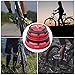 POENVFPO Headset, 44mm‑56MM Aluminium Alloy Front Fork Stem Headset Replacement Accessory for Mountain (Red 44/56MM)