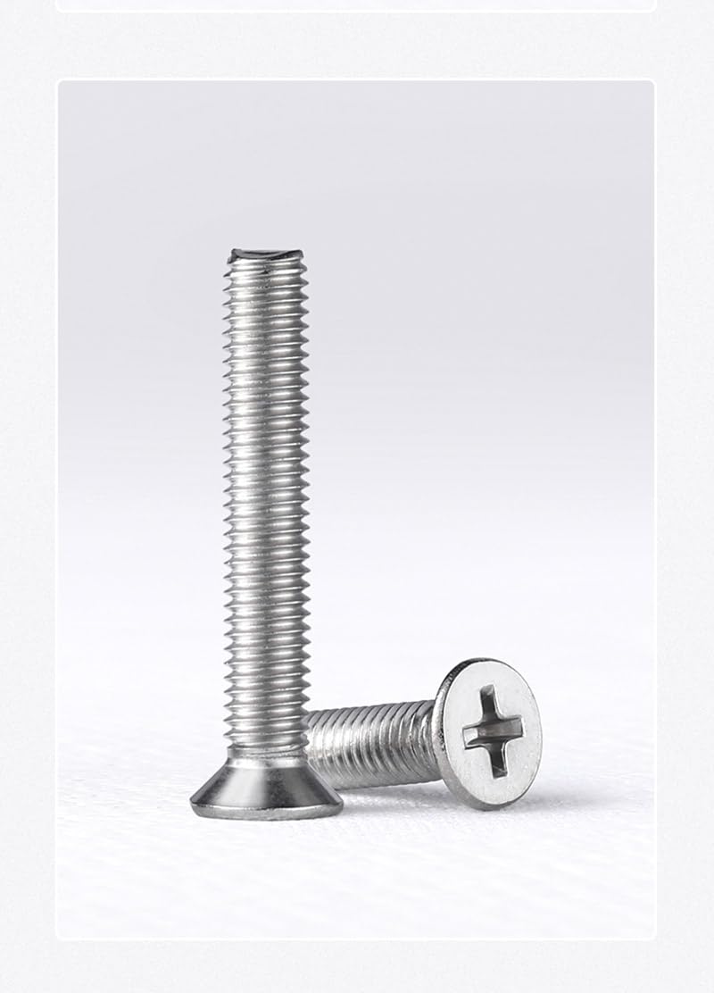 RVS 304 schroef met verzonken kop, platte kop Phillips schroef, M5,M5*35 * 50st